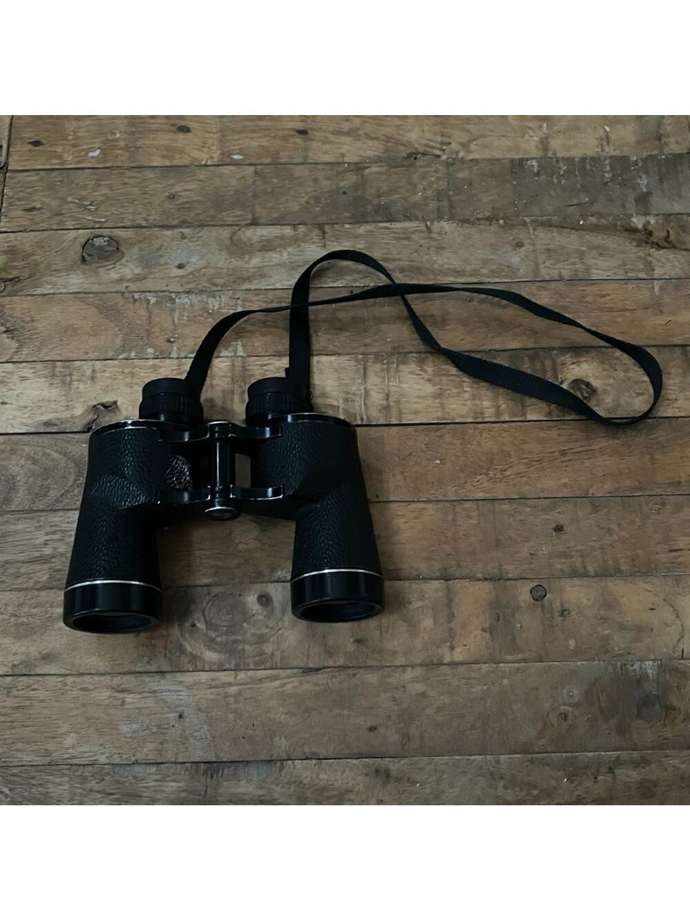 Vintage Leupold Binoculars Porro-l.F. 10x40 Wide Angle Field 6.6 Gold Rings